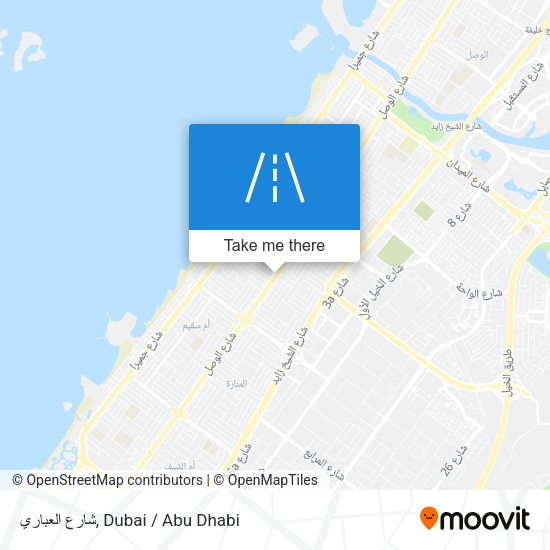 شارع العباري map