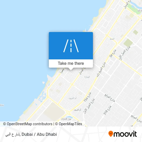 شارع البي map
