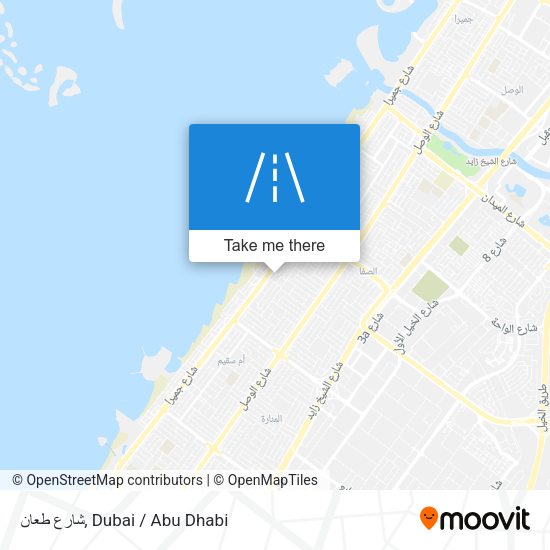 شارع طعان map