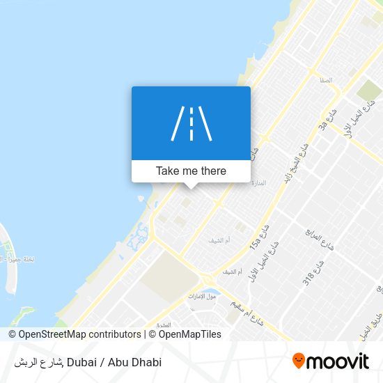 شارع الربش map