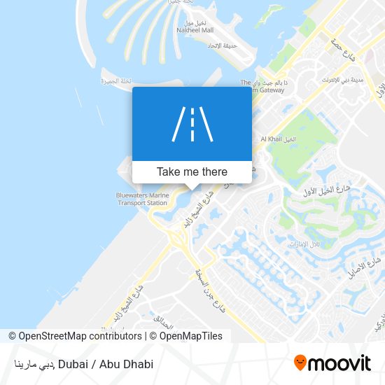دبي مارينا map