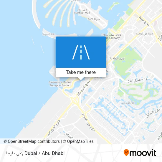 دبي مارينا map