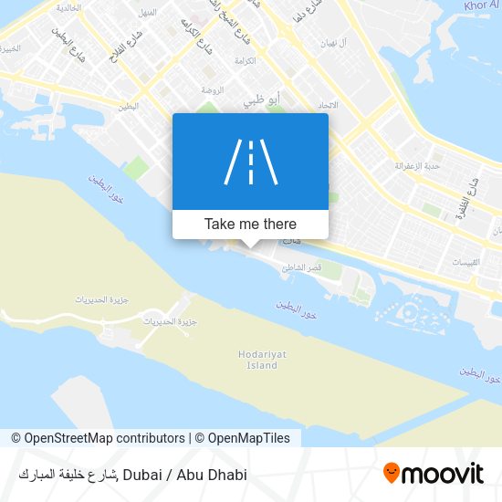 شارع خليفة المبارك map