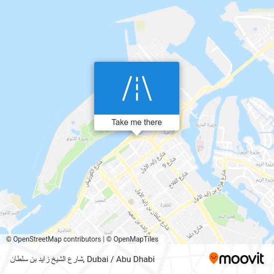 شارع الشيخ زايد بن سلطان map
