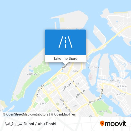 شارع الزاهية map