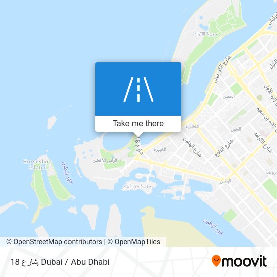 شارع 18 map