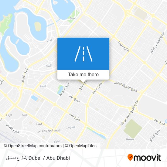 شارع دمشق map