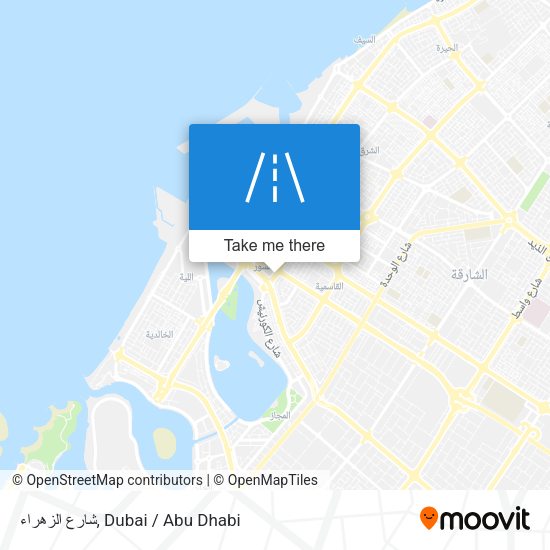 شارع الزهراء map