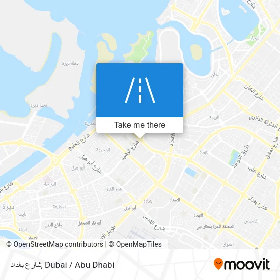 شارع بغداد map