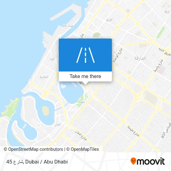 شارع 45 map