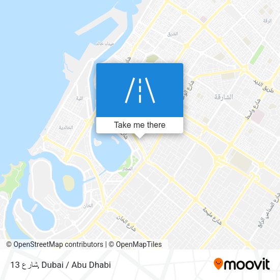 شارع 13 map