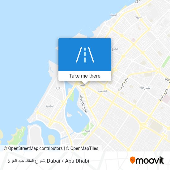 شارع الملك عبد العزيز map