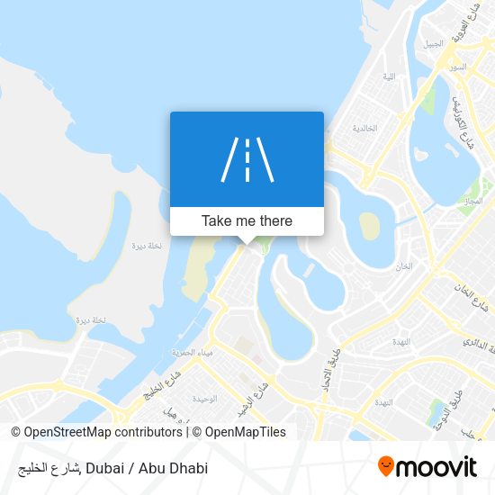 شارع الخليج map