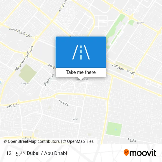 شارع 121 map