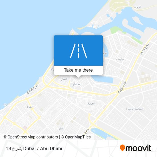 شارع 18 map