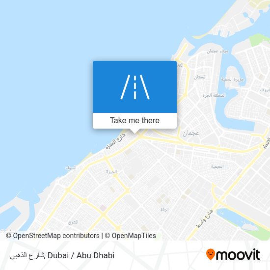 شارع الذهبي map
