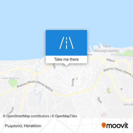 Ρωμανού map