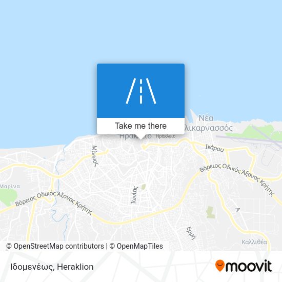 Ιδομενέως map