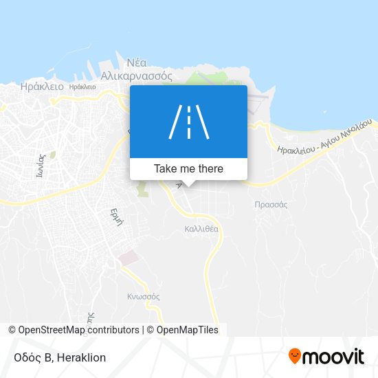Οδός Β map