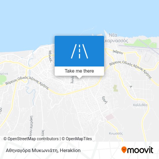 Αθηναγόρα Μυκωνιάτη map