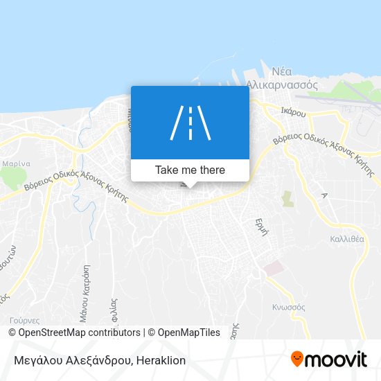 Μεγάλου Αλεξάνδρου map