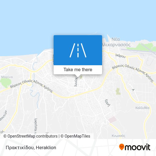 Πρακτικίδου map