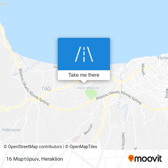 16 Μαρτύρων map