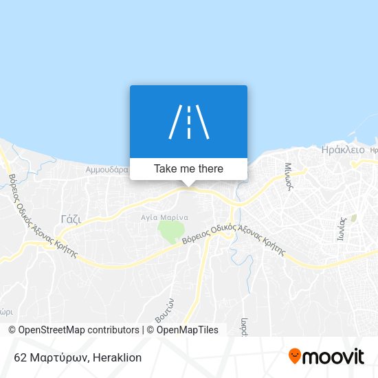 62 Μαρτύρων map