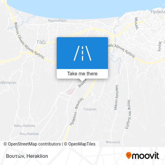 Βουτών map
