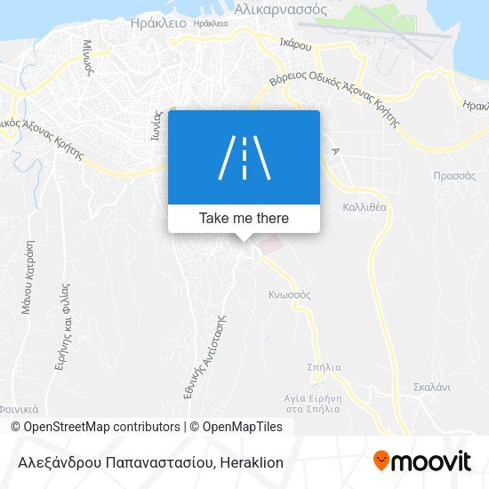 Αλεξάνδρου Παπαναστασίου map