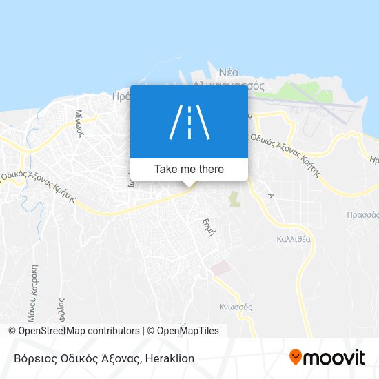 Βόρειος Οδικός Άξονας map