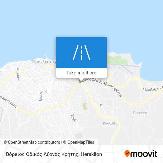 Βόρειος Οδικός Άξονας Κρήτης map