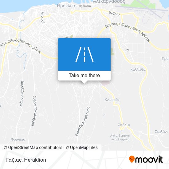 Γαζίας map