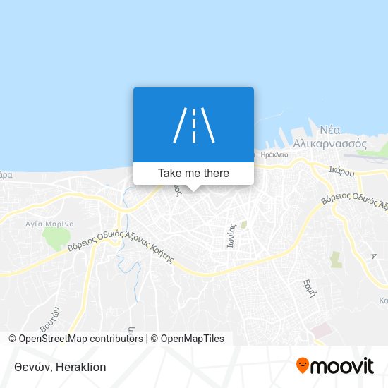 Θενών map