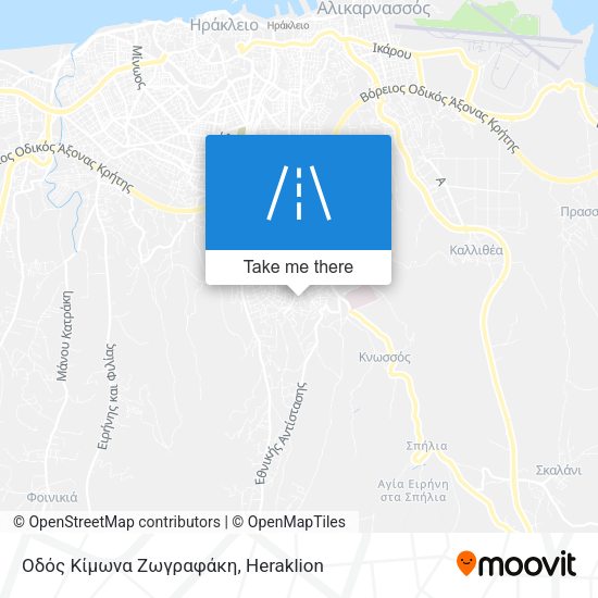 Οδός Κίμωνα Ζωγραφάκη map