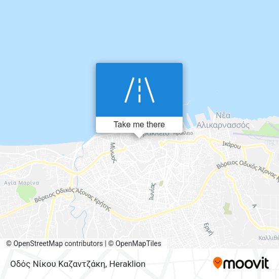 Οδός Νίκου Καζαντζάκη map