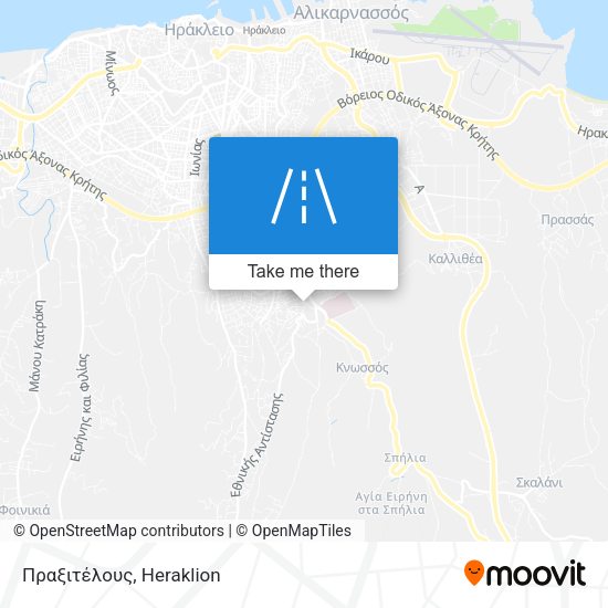 Πραξιτέλους map