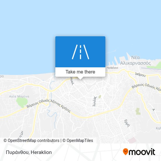 Πυράνθου map