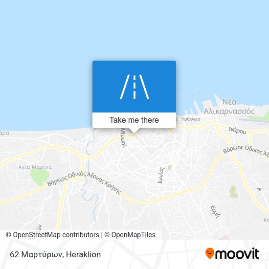 62 Μαρτύρων map