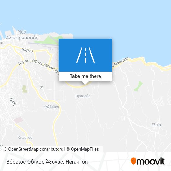 Βόρειος Οδικός Άξονας map