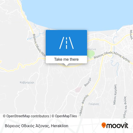 Βόρειος Οδικός Άξονας map