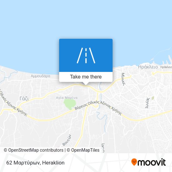 62 Μαρτύρων map