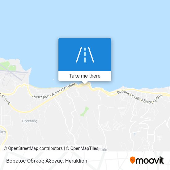 Βόρειος Οδικός Άξονας map