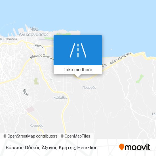 Βόρειος Οδικός Άξονας Κρήτης map