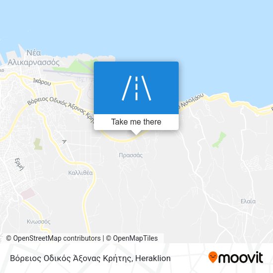 Βόρειος Οδικός Άξονας Κρήτης map