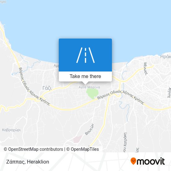Ζάππας map