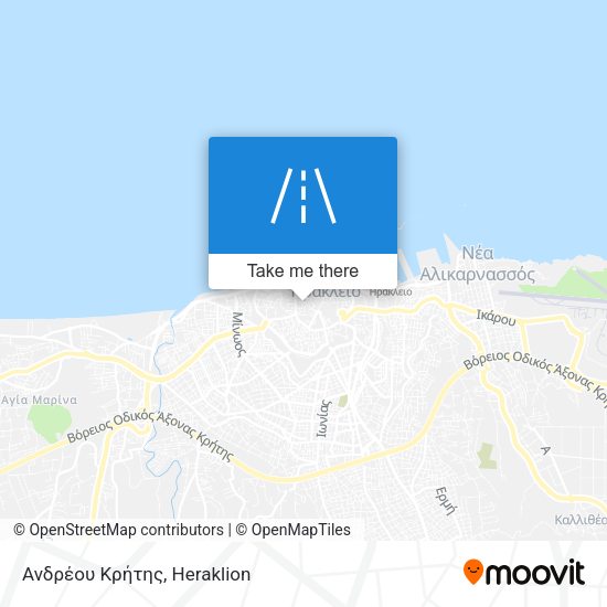 Ανδρέου Κρήτης map