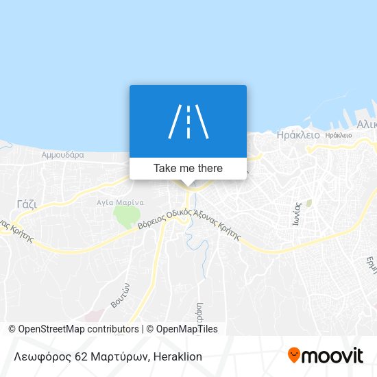 Λεωφόρος 62 Μαρτύρων map