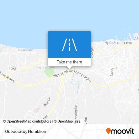 Οδύσσειας map