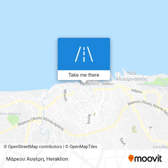 Μάρκου Αυγέρη map
